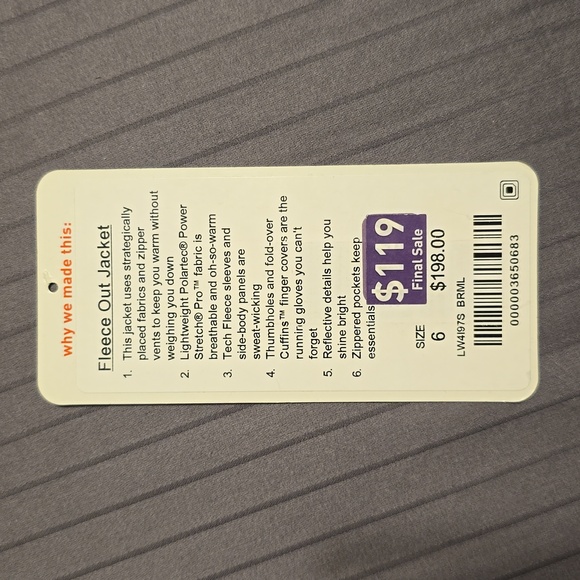 Lululemon Fleece Out Jacket - Picture 11 of 11